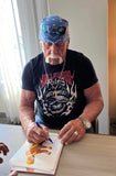 Hulk Hogan Autographed 8x10 Ripping Hulkamania Shirt Promo