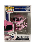 Amy Jo Johnson Pink Ranger Autographed Funko Pop #1373