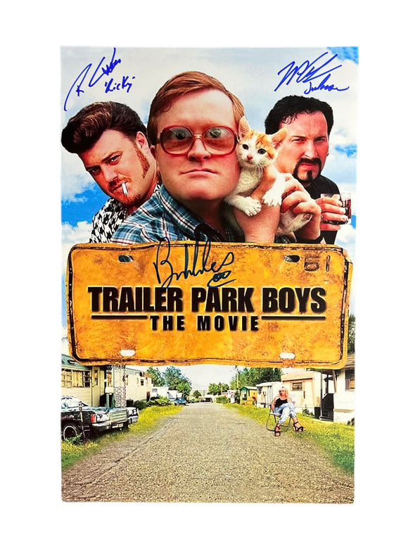 Trailer Park Boys Triple Autographed 11x17 Mini Poster