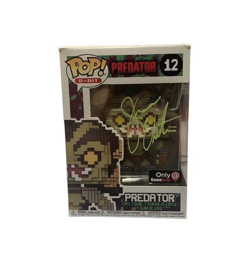 Jesse Ventura Autographed Predator Funko 12 Gamestop Exclusive Icon