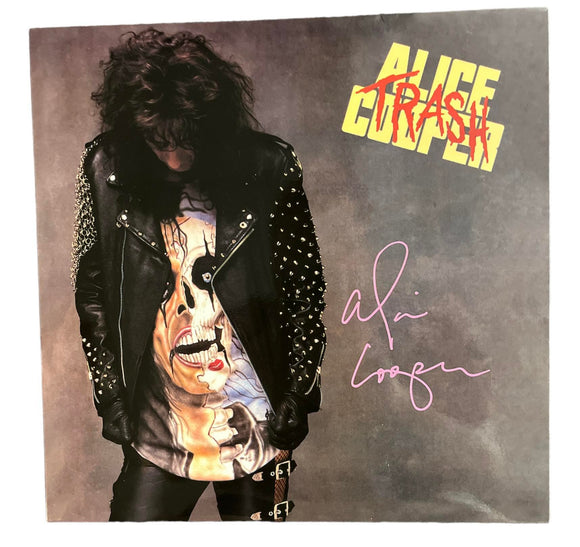 Alice Cooper Autographed Trash Vinyl Album
