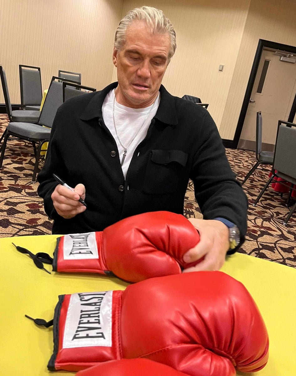 Dolph Lundgren Rocky Iv Autographed Boxing Glove Icon Autographs 7078