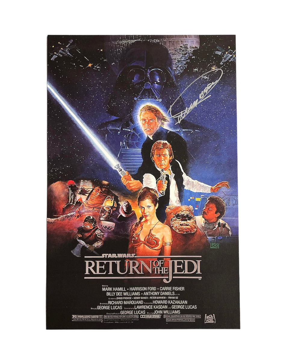 Dickey Beer Return of the Jedi Autographed 11x17 Mini Poster – Icon ...