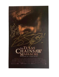 Andrew Bryniarski and Brett Wagner The Texas Chainsaw Massacre Dual Autographed 11x17 Mini Poster