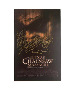 Andrew Bryniarski, Brett Wagner and Marcus Nispel The Texas Chainsaw Massacre Triple Autographed 11x17 Mini Poster