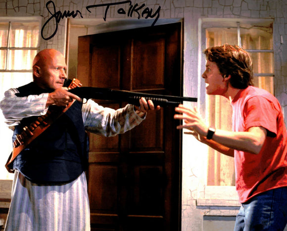 James Tolkan Back to the Future II Autographed 8x10 in Black Sharpie