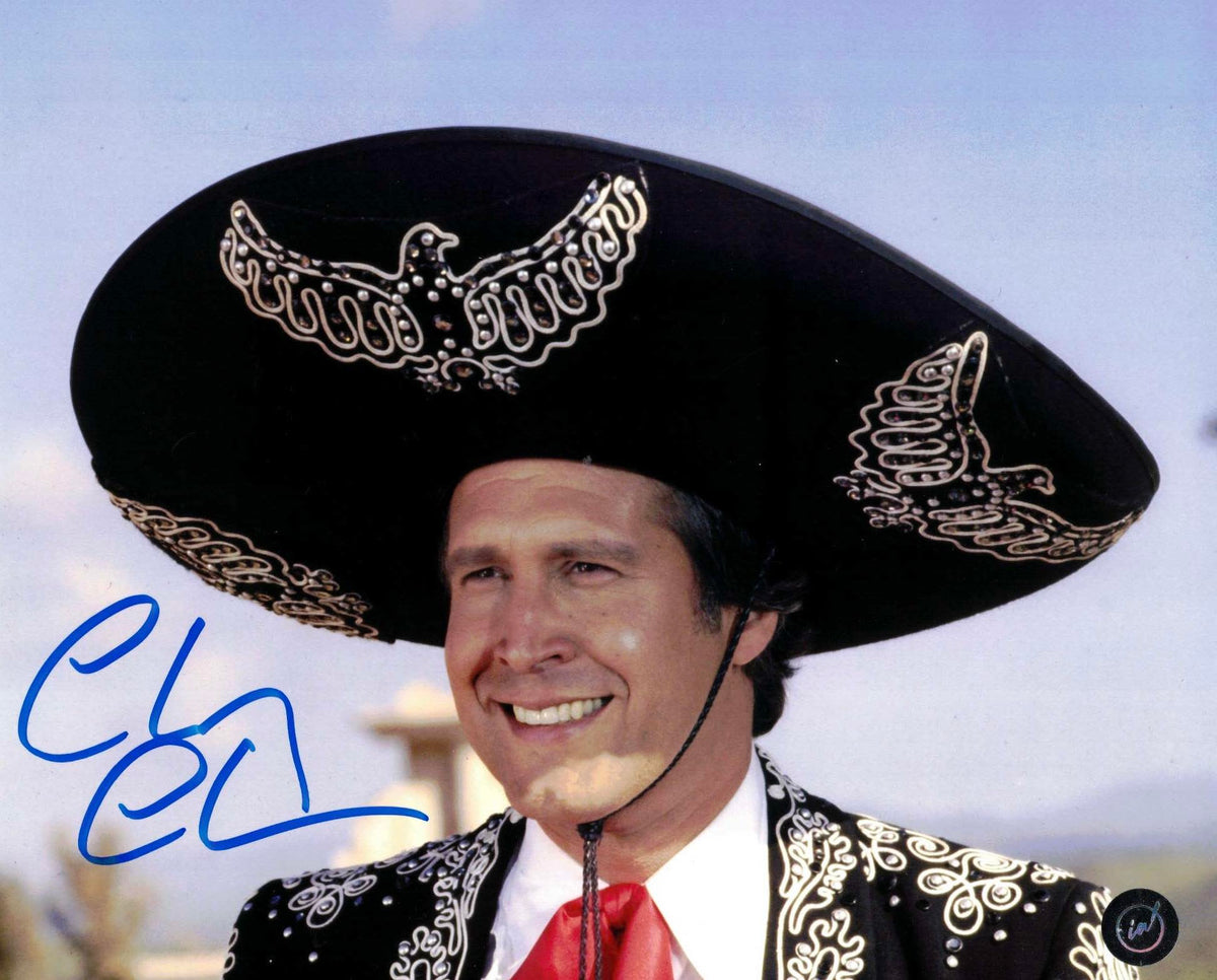 Chevy Chase Autographed Three Amigos 8x10 – Icon Autographs