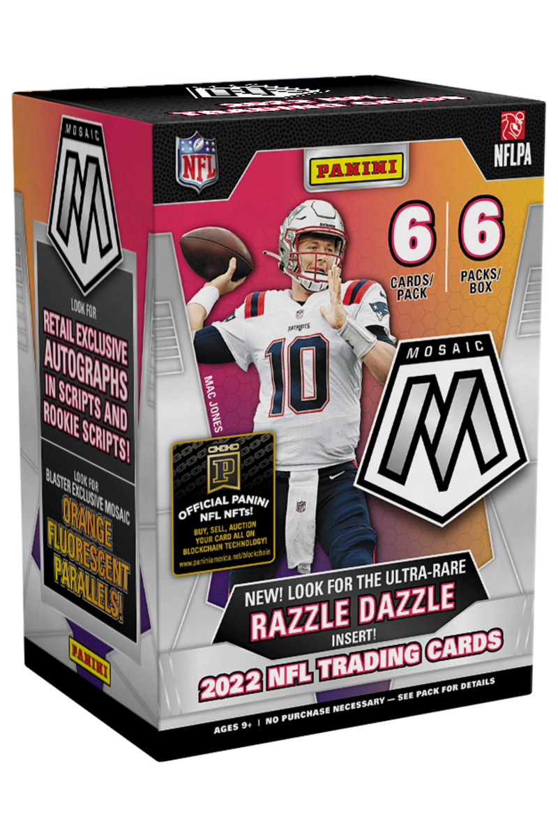 2022 Panini Mosaic Football Blaster Box Icon Autographs