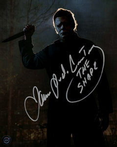 James Jude Courtney Michael Myers Halloween Knife Autographed 8x10