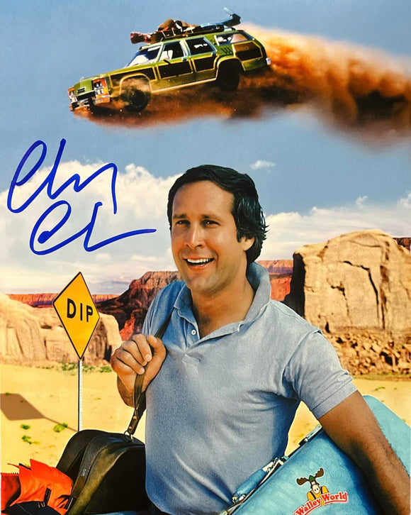 Chevy Chase Autographed National Lampoon’s Vacation 8x10