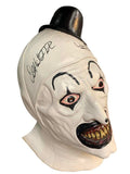 Terrifier Art the Clown Mask Autographed by David Howard Thornton & Damien Leone