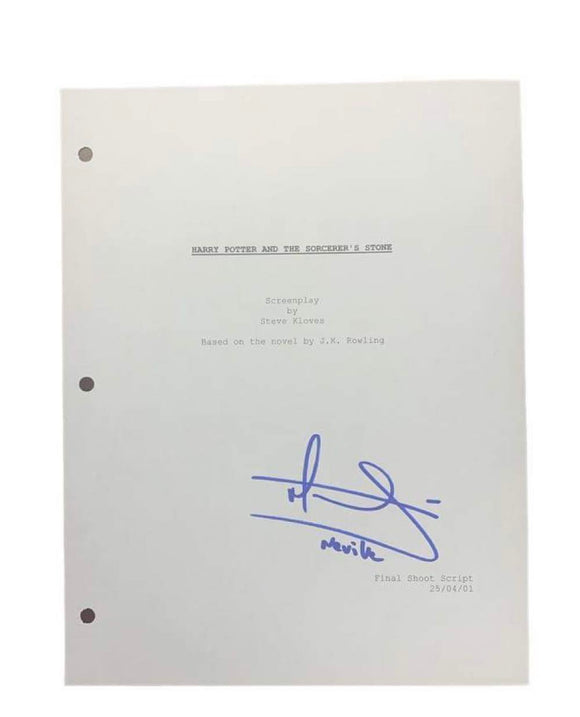 Matthew Lewis as Neville Harry Potter and the Sorceror's Stone Autographed Script