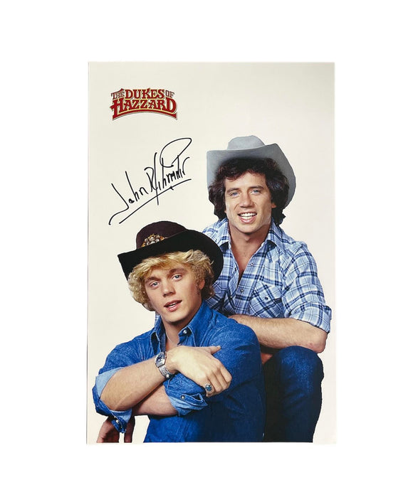 John Schneider Dukes of Hazzard 11x17 Autographed Poster