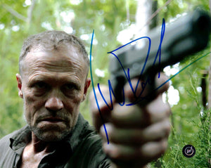 Michael Rooker as Merle Dixon in The Walking Dead Autographed 8x10 Blue Sharpie