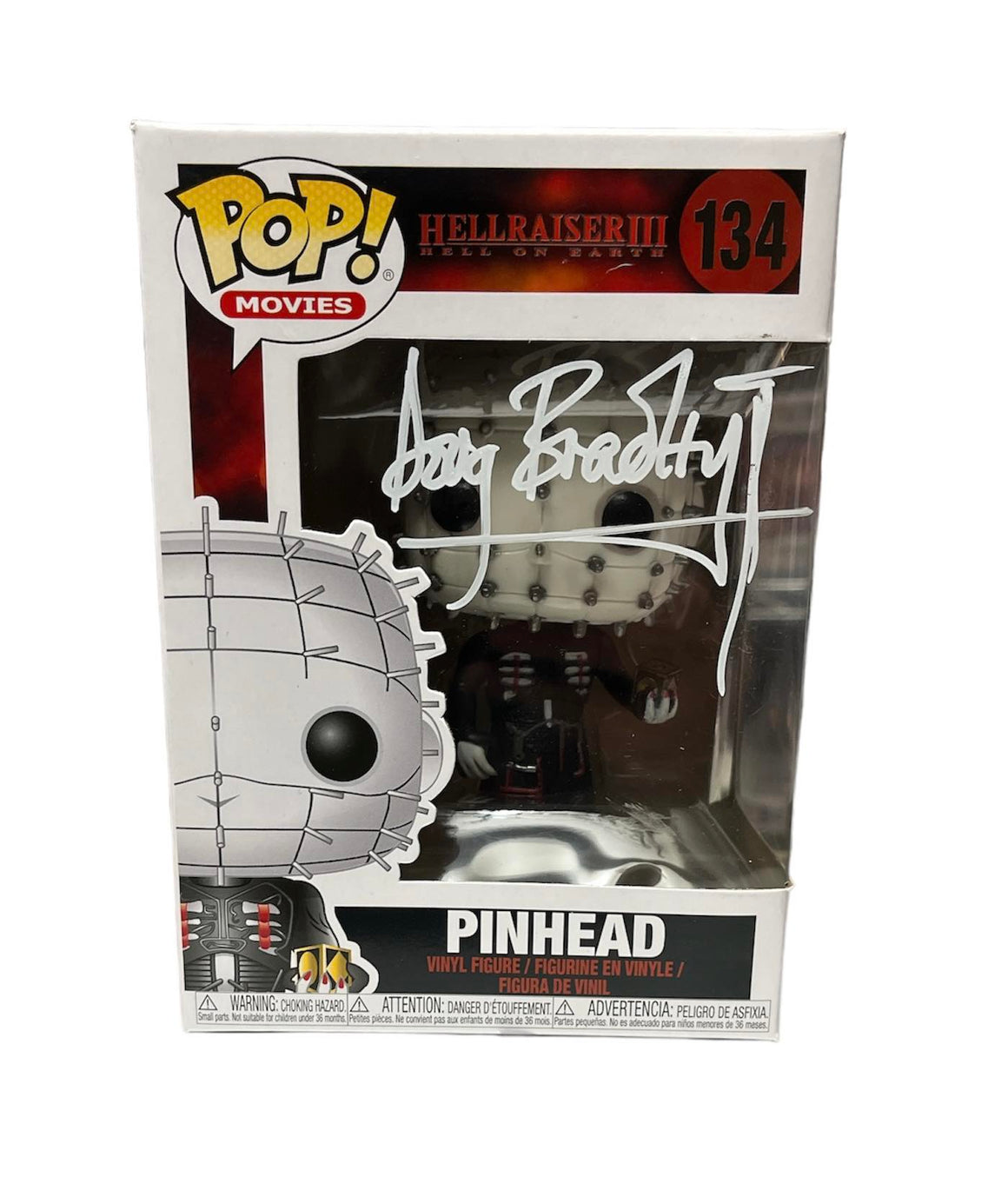 Doug Bradley Pinhead Hellraiser Autographed Funko #134 – Icon Autographs