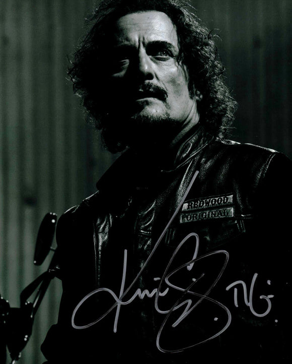 Kim Coates (Tig) Autographed B&W Sons of Anarchy SOA 8x10