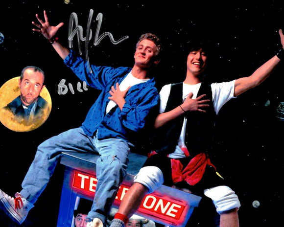 Alex Winter Bill & Ted's Excellent Adventure Autographed 8x10