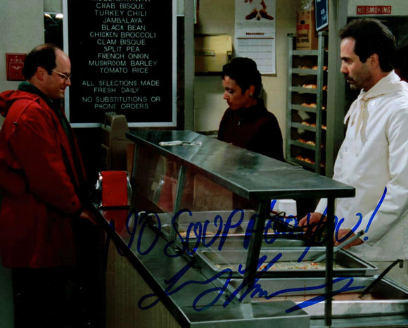 Larry Thomas Autographed Seinfeld No Soup for You 8x10