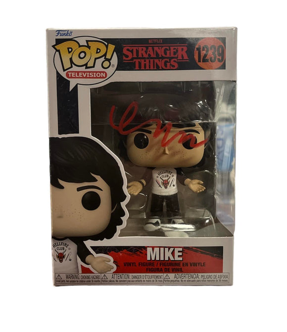 Finn Wolfhard Autographed Mike Stranger Things Funko Pop