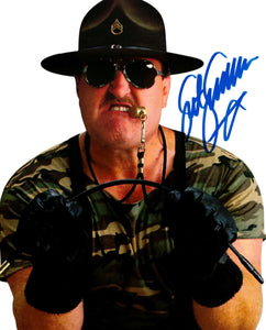 Sgt. Slaughter WWF Autographed 8x10