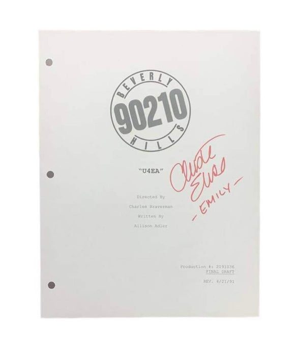 Christine Elise Beverly Hills 90210 Autographed Red Script