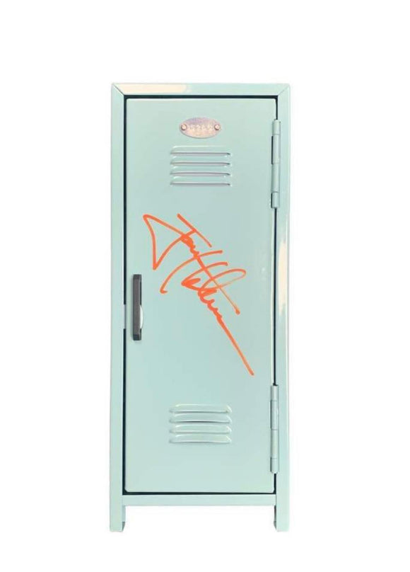 Jon Heder Napoleon Dynamite Autographed Teal Mini Locker