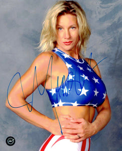 Alundra Blayze AKA Madusa Autographed Promo 8x10 Photo