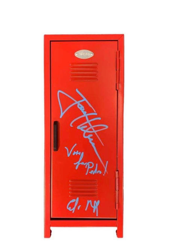 Jon Heder / Efren Ramirez Napoleon Dynamite Dual Autographed Red Mini Locker