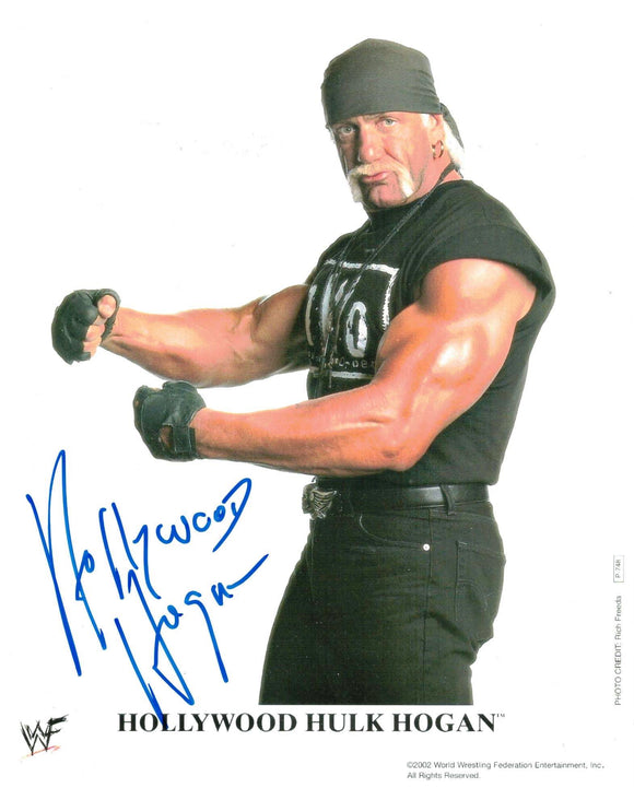 Hollywood Hulk Hogan Autographed 8x10 nWo Promo