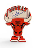 Dennis Rodman Autographed 3D Signature Series Chicago Bulls in Blue Paint Pen
