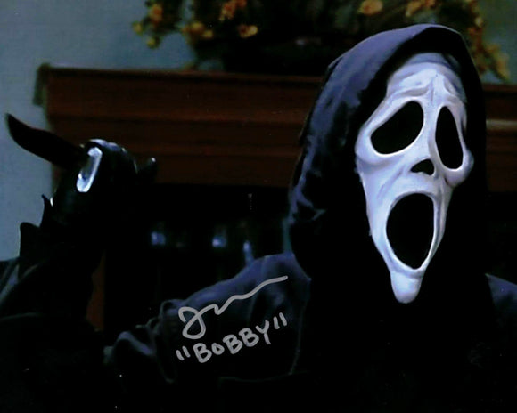 Jon Abrahams as Bobby in Scary Movie Autographed 8x10 Ghostface Photo