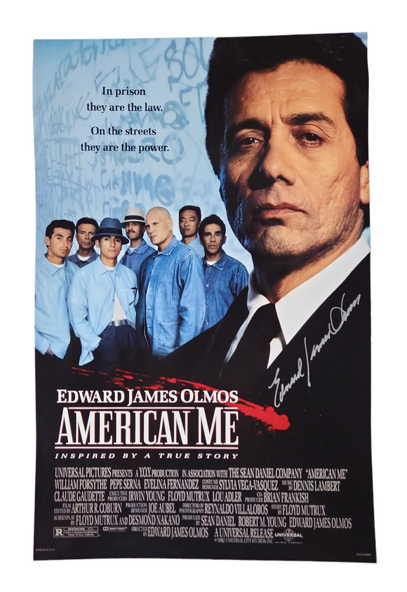 Edward James Olmos Autographed American Me 11x17 Poster