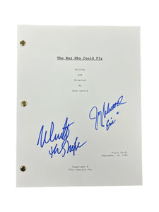 Nick Castle & Jay Underwood Dual Autographed The Boy Who Could Fly Script