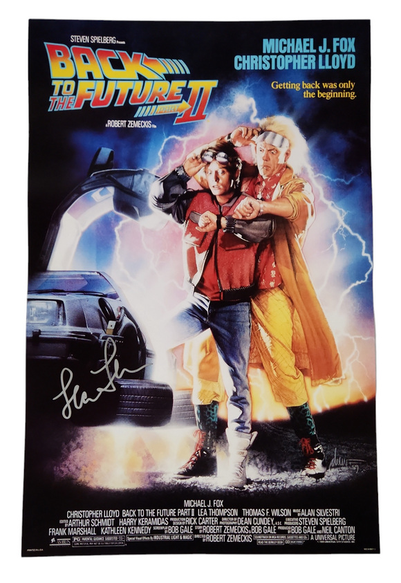 Lea Thompson Autographed Back to the Future II 11x17 Poster