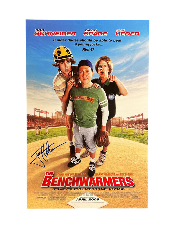 Jon Heder as Clark Reedy in Benchwarmers Autographed 11x17 Mini Poster