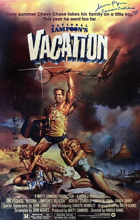 Beverly D'Angelo and Miriam Flynn National Lampoon's Vacation Autographed 11x17 Poster