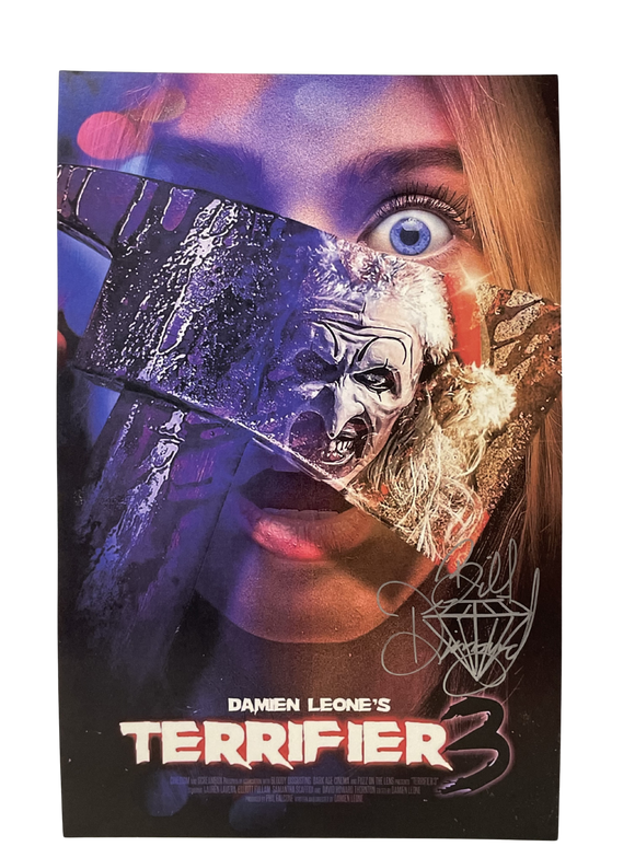 Bill Diamond Terrifier 3 Signed 11x17 Poster