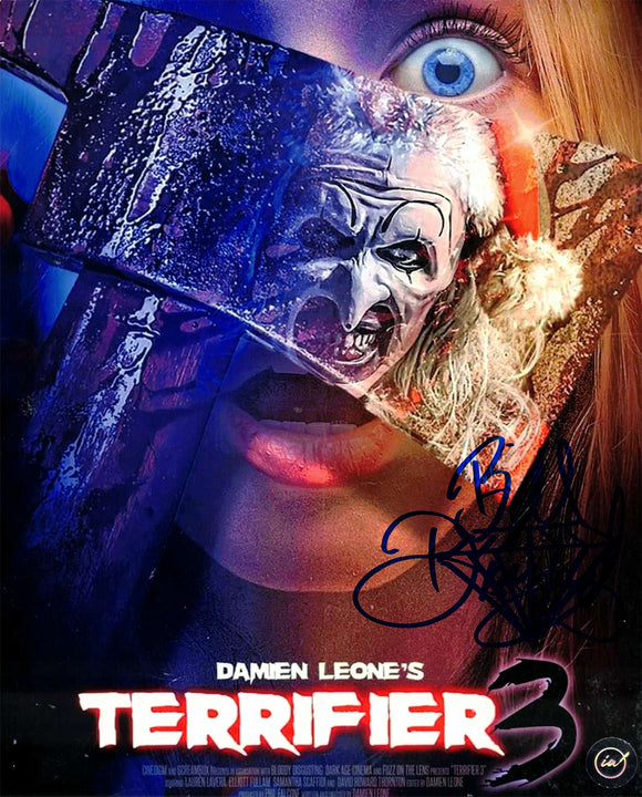 Bill Diamond Terrifier 3 Autographed 8x10