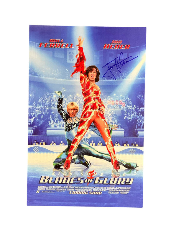 Jon Heder as Jimmy MacElroy in Blades of Glory Autographed 11x17 Mini Poster