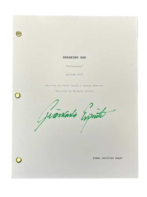 Giancarlo Esposito in Breaking Bad as Gus Fring Autographed Script