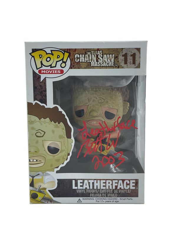 Brett Wagner Autographed Leatherface Funko Pop #11