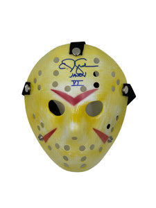 C.J. Graham Autographed Jason Voorhees Mask (Yellow)