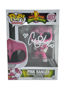 Catherine Sutherland Autographed Power Rangers Pink Ranger Funko Pop #407