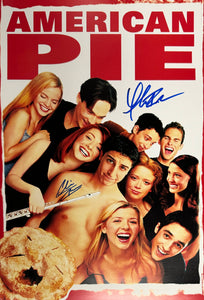 Chris Owen & Thomas Ian Nicholas DUAL SIGNED American Pie 11x17 Mini Poster