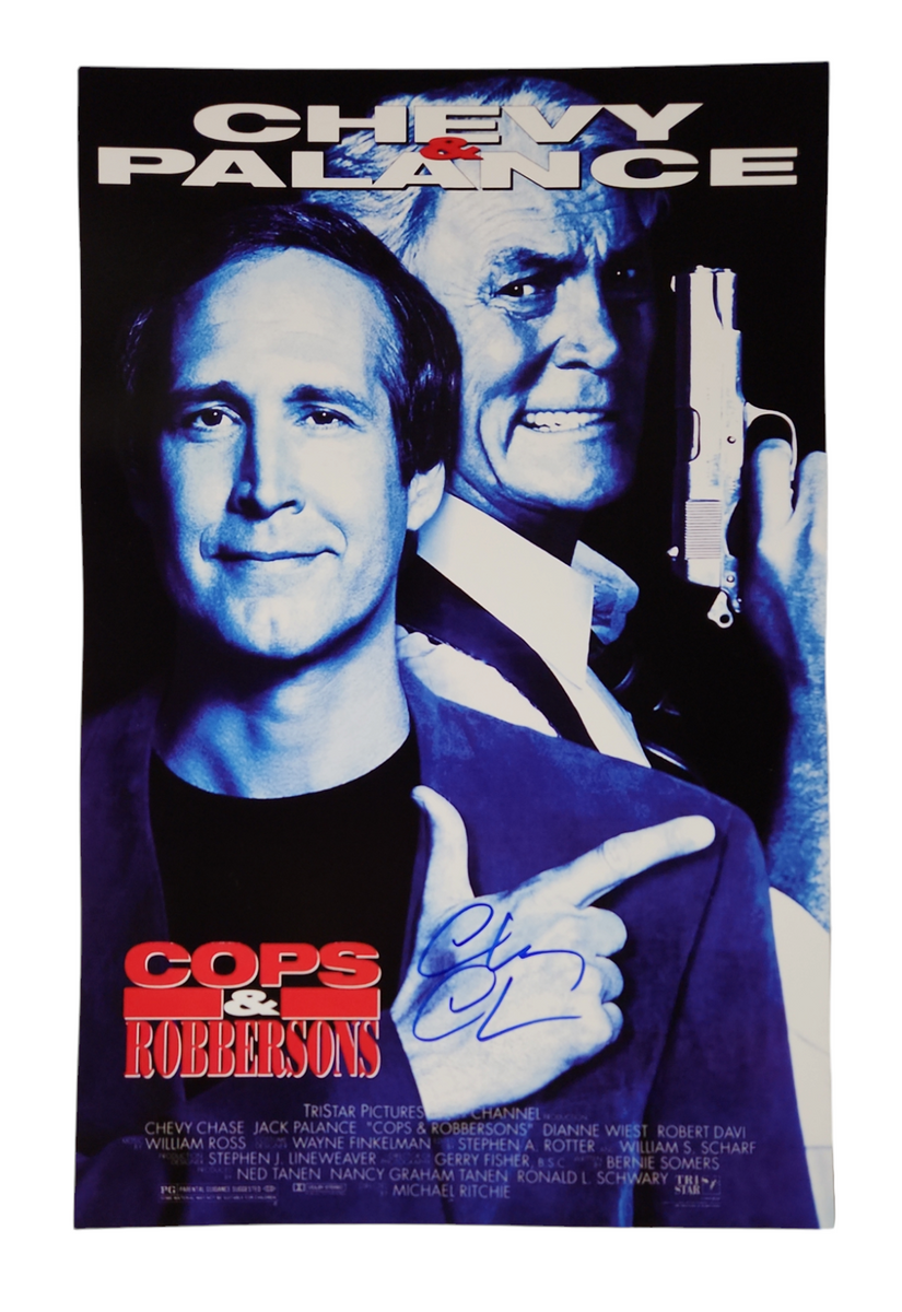 Chevy Chase Autographed Cops and Robbersons 11x17 Poster – Icon Autographs