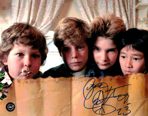 Corey Feldman in the Goonies Autographed 8x10 Photo in Blue Sharpie