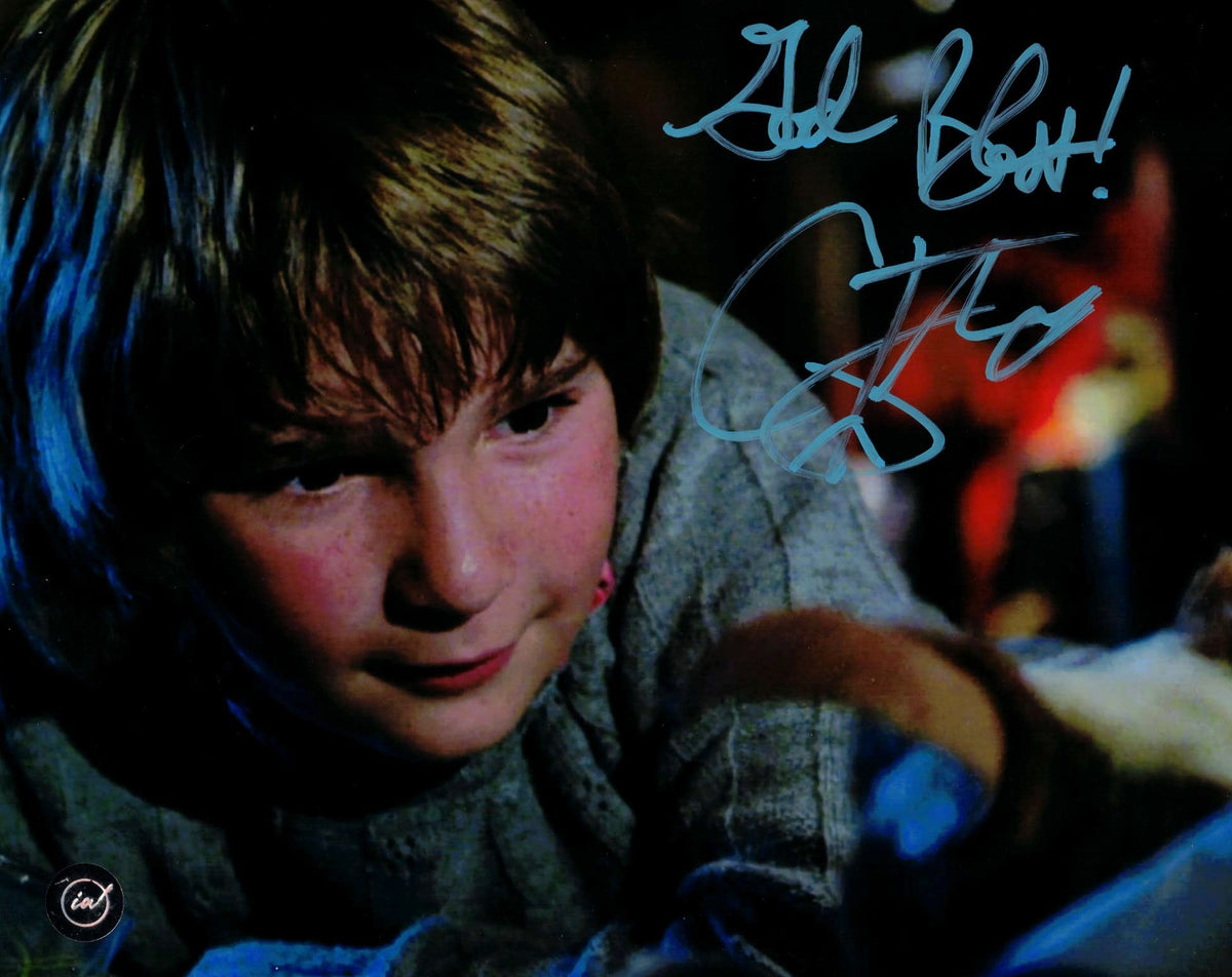 Corey Feldman in the Gremlins Autographed 8x10 Photo in Blue Paint Pen