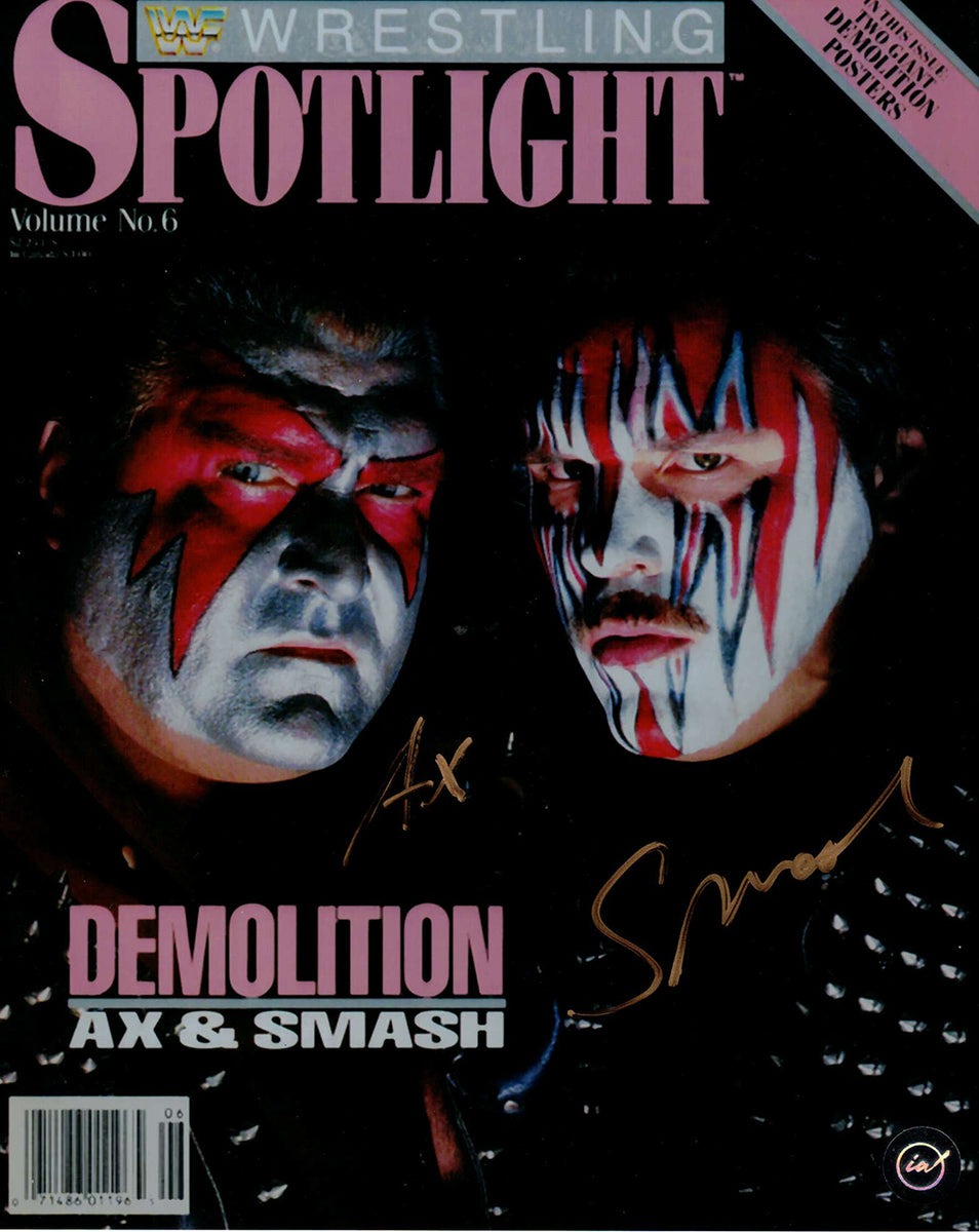 Demolition Ax & Smash Autographed WWF 8x10 – Icon Autographs