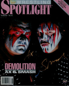 Demolition Autographed WWF 8x10