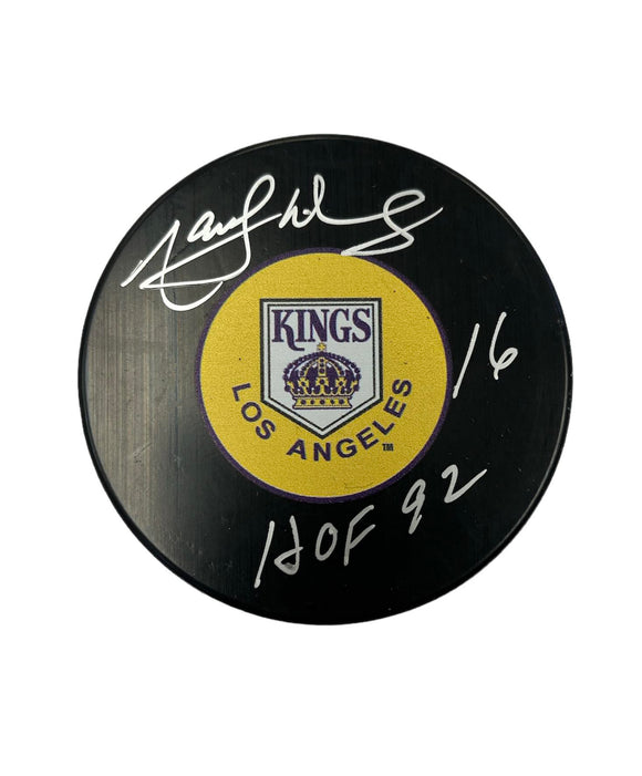 Marcel Dionne AutographedLos Angeles Kings Vintage Puck